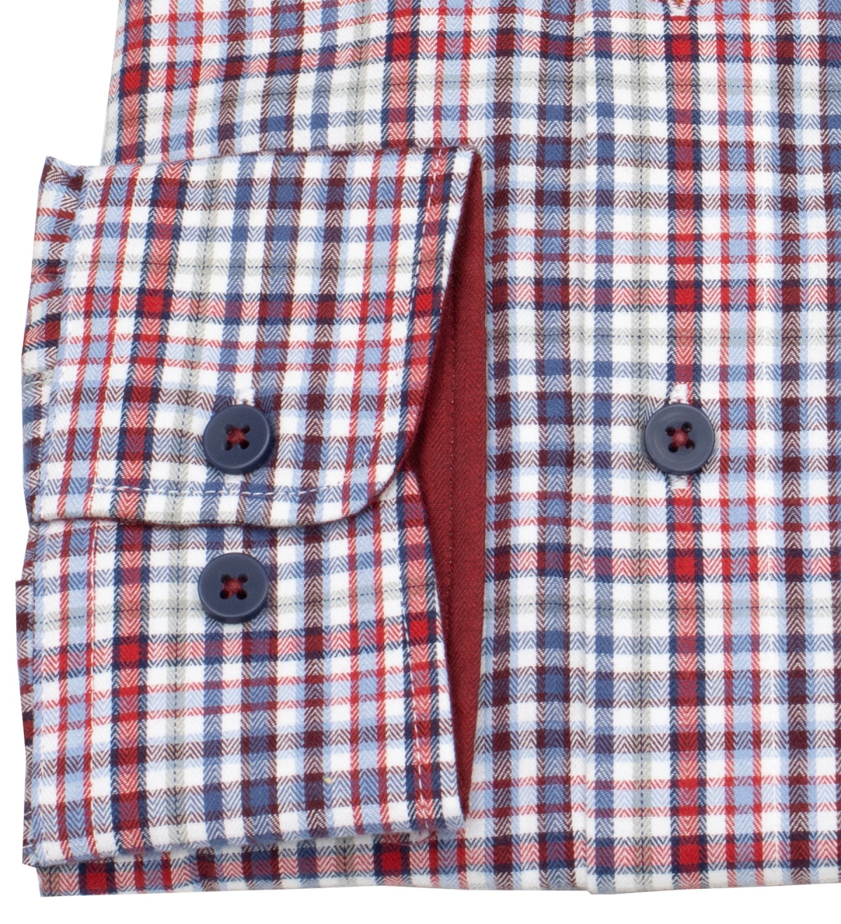 Redmond Hemd - Modern Fit - Button Down Kragen - kariert - rot - ohne OVP