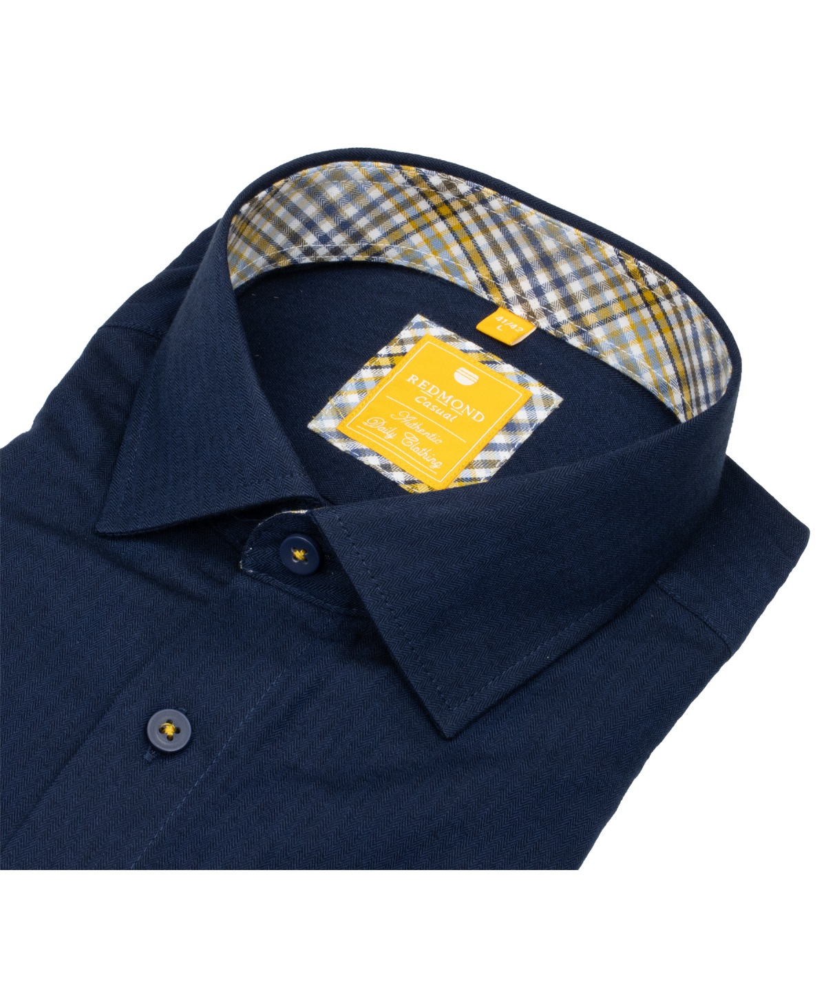 Redmond Hemd - Modern Fit - Kentkragen - Twill - dunkelblau - ohne OVP