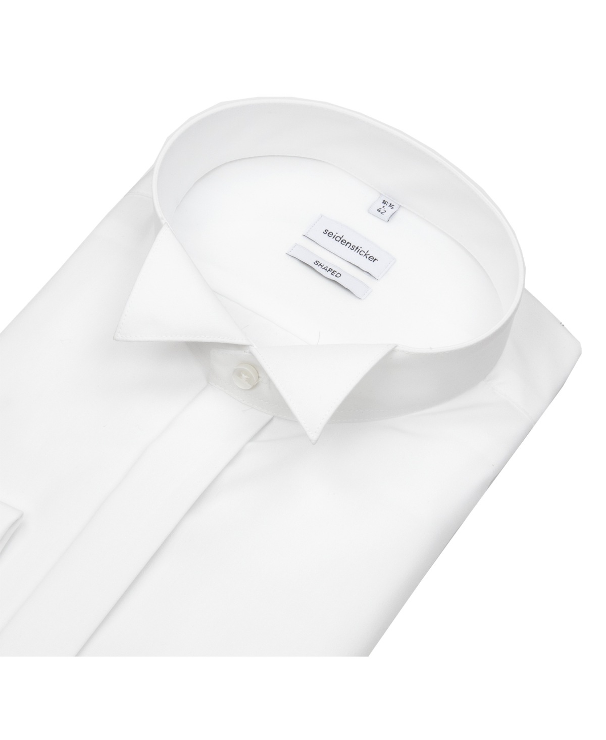 Seidensticker Galahemd - Shaped Fit - Kläppchenkragen - Umschlagmanschette - weiß - ohne OVP