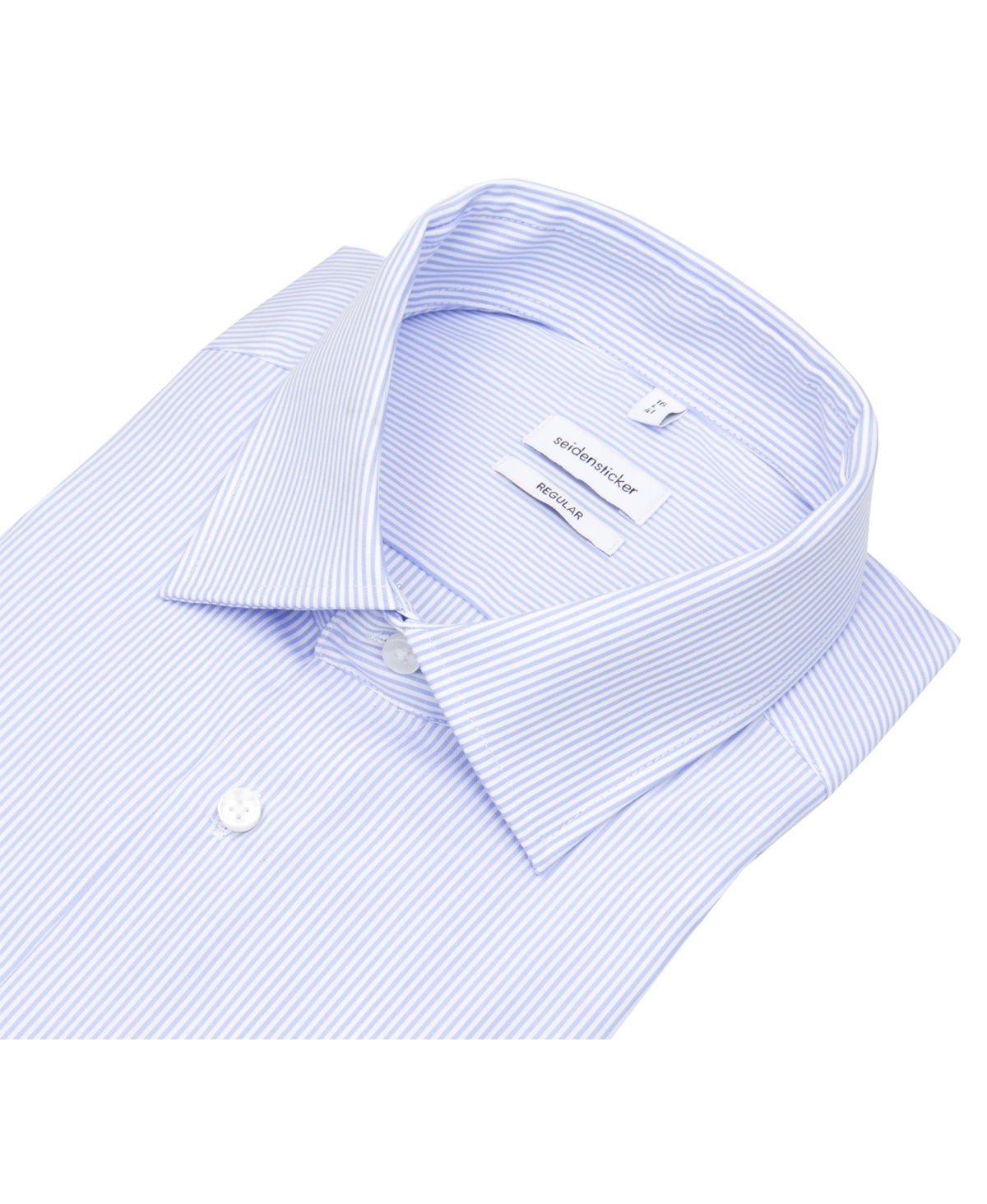 Seidensticker Hemd - Regular Fit - Kentkragen - Streifen - hellblau / weiß - ohne OVP