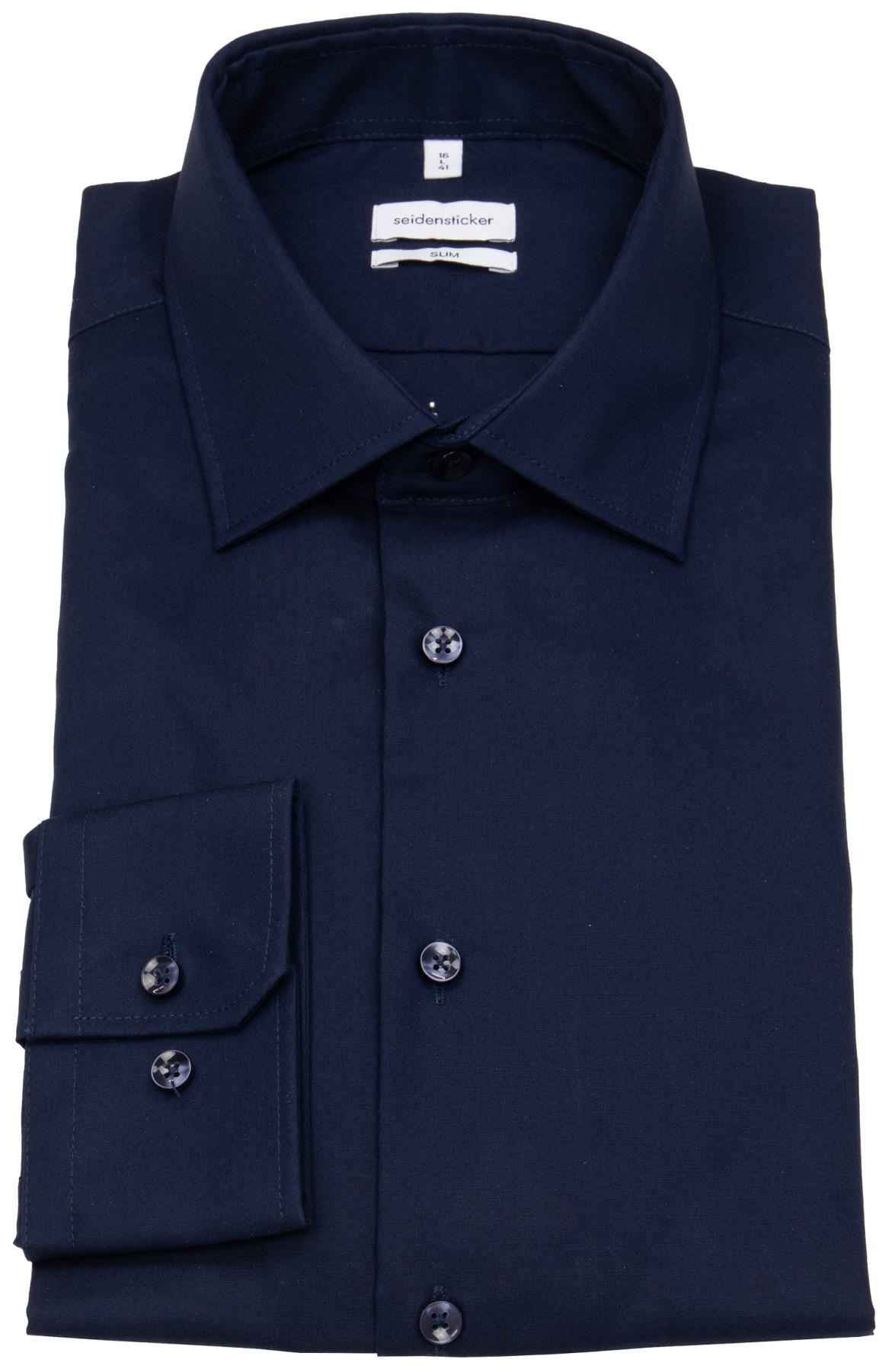 Seidensticker Hemd - Slim Fit - Kentkragen - dunkelblau - ohne OVP