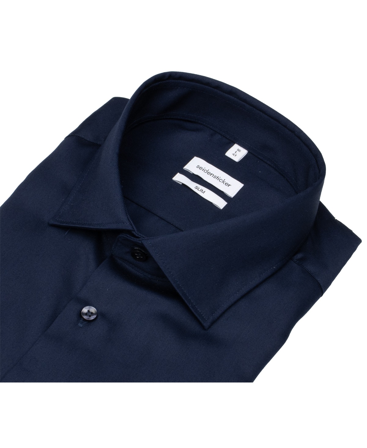Seidensticker Hemd - Slim Fit - Kentkragen - Feintwill - dunkelblau - ohne OVP
