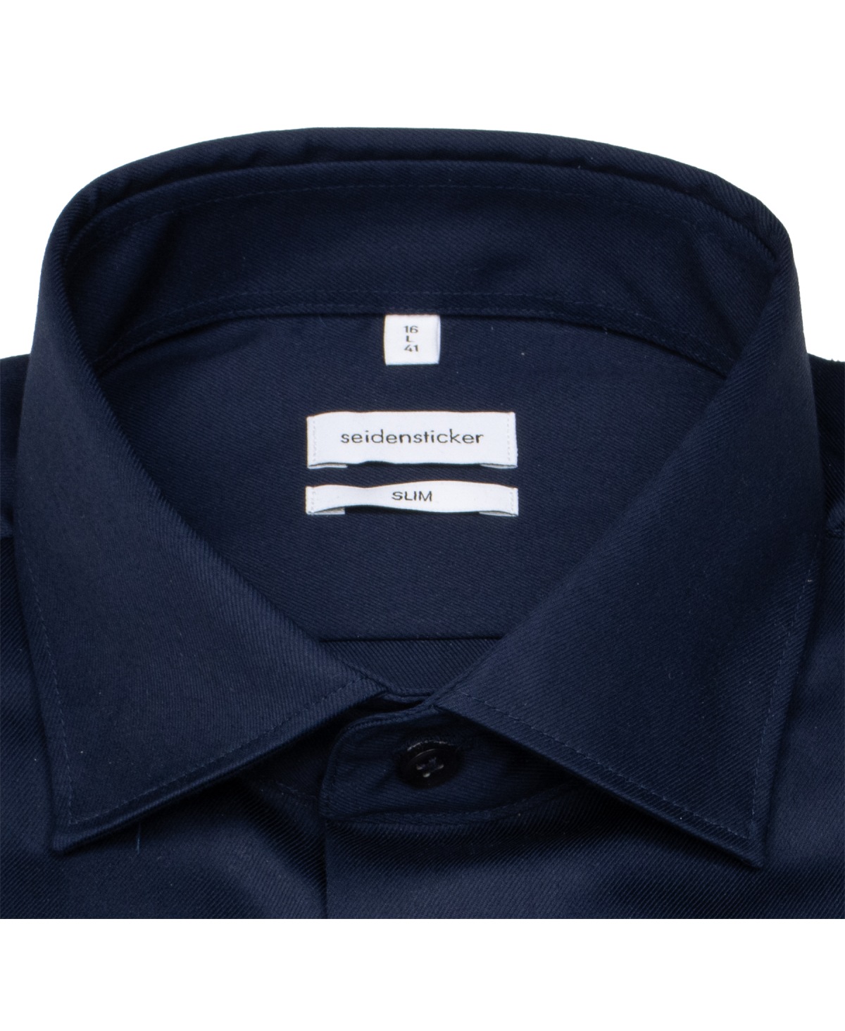 Seidensticker Hemd - Slim Fit - Kentkragen - Feintwill - dunkelblau - ohne OVP