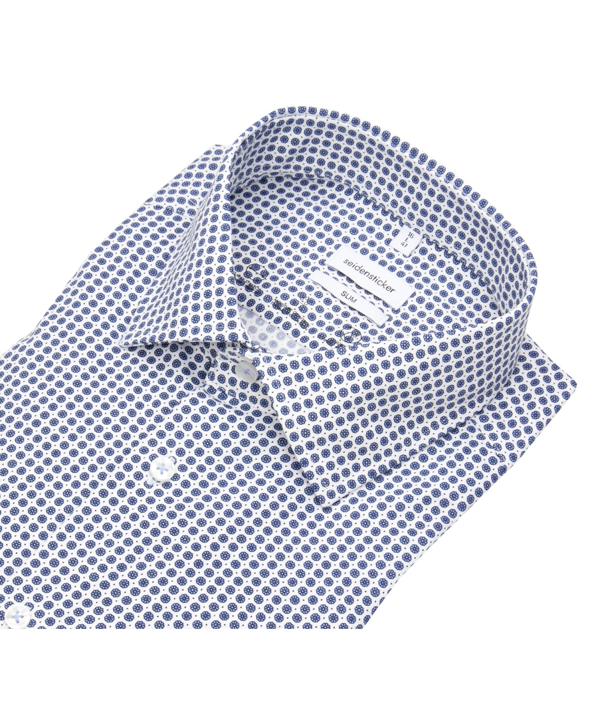 Seidensticker Hemd - Slim Fit - Performance Shirt - Kentkragen - blau / weiß - ohne OVP