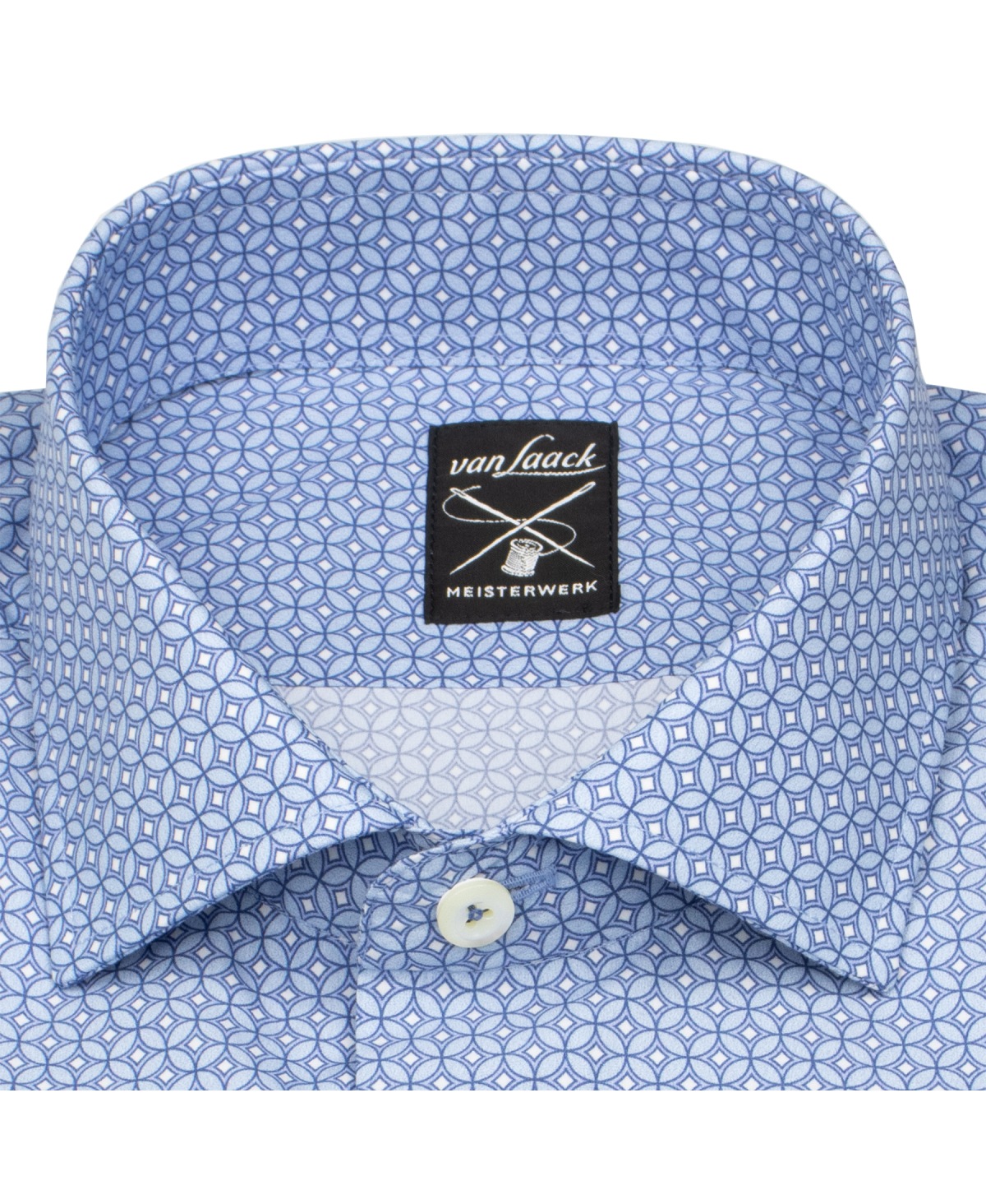 van Laack Hemd - Tailor Fit - Haikragen - Meisterwerk - hellblau / weiß