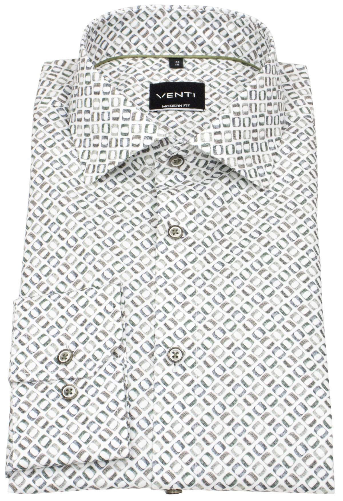 Venti Hemd - Modern Fit - Kentkragen - Print - mehrfarbig - ohne OVP