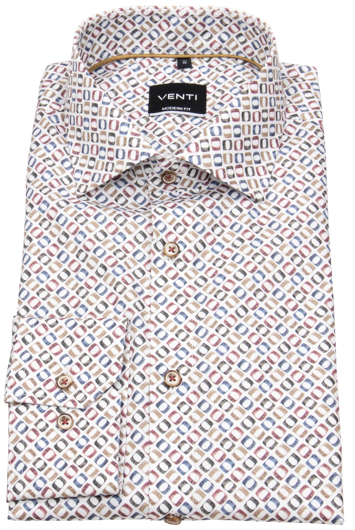 Venti Hemd - Modern Fit - Kentkragen - Print - mehrfarbig - ohne OVP