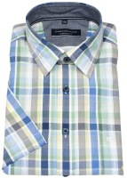 Casa Moda Kurzarmhemd - Comfort Fit - Kentkragen - kariert - mehrfarbig