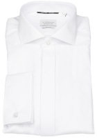 Eterna Galahemd - Slim Fit - Haikragen - Cover Shirt - Umschlagmanschette - weiß