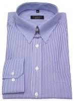 Eterna Hemd - Comfort Fit - Tabkragen - blau / weiß