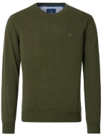 Redmond Pullover - Rundhals-Ausschnitt - grün