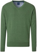 Redmond Pullover - V-Ausschnitt - grün