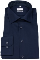 Seidensticker Hemd - Shaped Fit - Kentkragen - dunkelblau