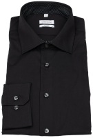 Seidensticker Hemd - Shaped Fit - Kentkragen - schwarz