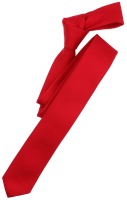 Venti Krawatte - Slim - schmale Breite - mit Seide - rot