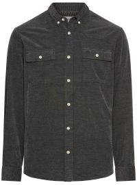 Camel Active Hemd - Regular Fit - Button Down Kragen - zwei aufgesetzte Taschen - anthrazit