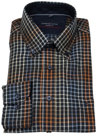 Casa Moda Hemd - Casual Fit - Button Down - kariert - mehrfarbig - extra langer 72cm Arm