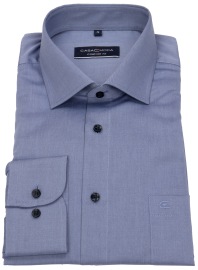 Casa Moda Hemd - Comfort Fit - Kentkragen - Twill - blau - extra langer 72cm Arm - ohne OVP