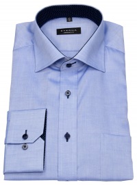 Eterna Hemd - Comfort Fit - Oxford - Kontrastknöpfe - blau