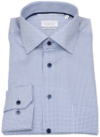 Eterna Hemd - Modern Fit - Dynamic Cotton - dunkelblau / blau / weiß