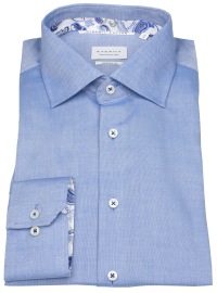 Eterna Hemd - Modern Fit - Dynamic Cotton - Struktur - blau - ohne OVP
