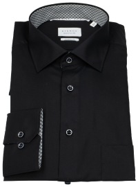 Eterna Hemd - Modern Fit - Kentkragen - schwarz - extra langer 68cm Arm - ohne OVP