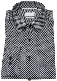 Eterna Hemd - Slim Fit - Kentkragen - Dynamic Cotton - schwarz / grau
