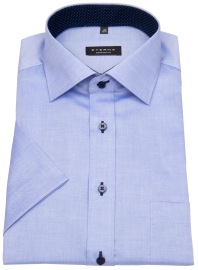 Eterna Kurzarmhemd - Comfort Fit - Oxford - Kontrastknöpfe - hellblau - ohne OVP