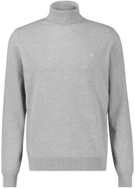 Lerros Pullover - Regular Fit - Rollkragen - grau