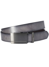 Lindenmann Ledergürtel - Automatik - grau