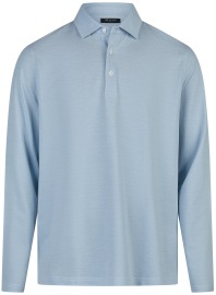 MAERZ Muenchen Poloshirt - Regular Fit - Langarm - hellblau