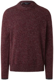 MAERZ Muenchen Pullover - Regular Fit - Rundhals - Merinowolle - Strick - rot