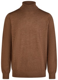 Marvelis Pullover - Merinowolle - Rollkragen - braun