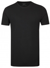 Marvelis T-Shirt Doppelpack - Body Fit - Rundhals - schwarz