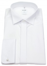 OLYMP Galahemd - Comfort Fit - Kläppchenkragen - Umschlagmanschette - weiß