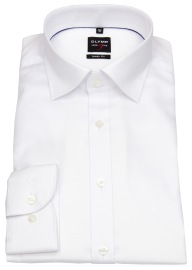 OLYMP Hemd - Level 5 Body Fit - Under Button Down - Diamant Twill - weiß - ohne OVP