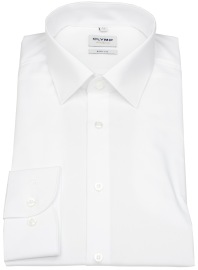 OLYMP Hemd - Level Five Body Fit - weiß - extra langer Arm 69cm