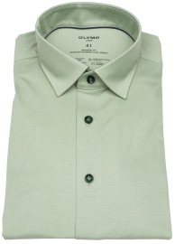 OLYMP Hemd - Modern Fit - 24/7 Flex Jersey - hellgrün