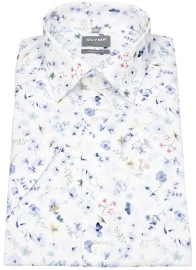 OLYMP Kurzarmhemd - Comfort Fit - New Kent - floraler Print - mehrfarbig - ohne OVP