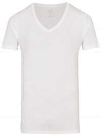 OLYMP Level Five Body Fit - T-Shirt - V-Ausschnitt - weiß