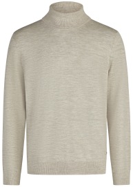 OLYMP Rollkragenpullover - Regular Fit - Merinowolle - beige