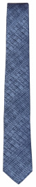 OLYMP Seidenkrawatte - Super Slim - fein gemustert - blau
