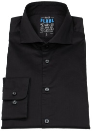 Pure Hemd - Slim Fit - FLXBL Shirt - Haifischkragen - schwarz