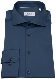 Pure Hemd - Slim Fit - Functional Shirt - Haifischkragen - petrol