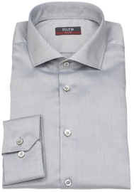 Pure Hemd - Slim Fit - Haifischkragen - silber
