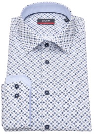 Pure Hemd - Slim Fit - Kentkragen - Kontrastknöpfe - hellblau / blau - ohne OVP
