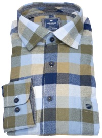 Redmond Flanellhemd - Comfort Fit - kariert - mehrfarbig