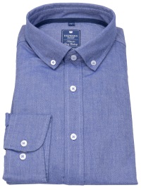 Redmond Hemd - Comfort Fit - Button Down Kragen - Oxford - blau