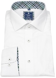 Redmond Hemd - Comfort Fit - Kentkragen - Twill - weiß