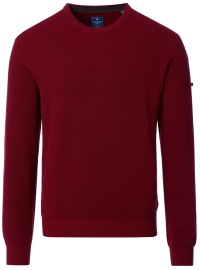 Redmond Pullover - Rundhals-Ausschnitt - Struktur - messing rot